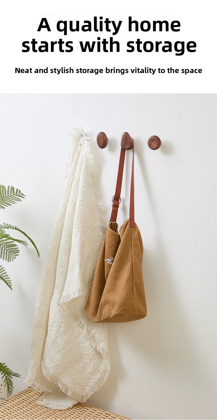 Pebble Shape Wooden Wall Hook