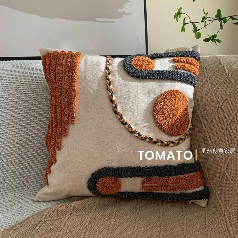 Bohemian Embroidered Tassel Cushion Cover