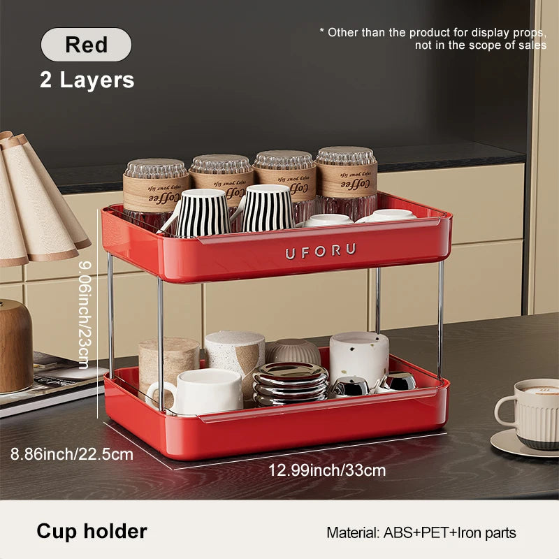 Double layer kitchen organiser