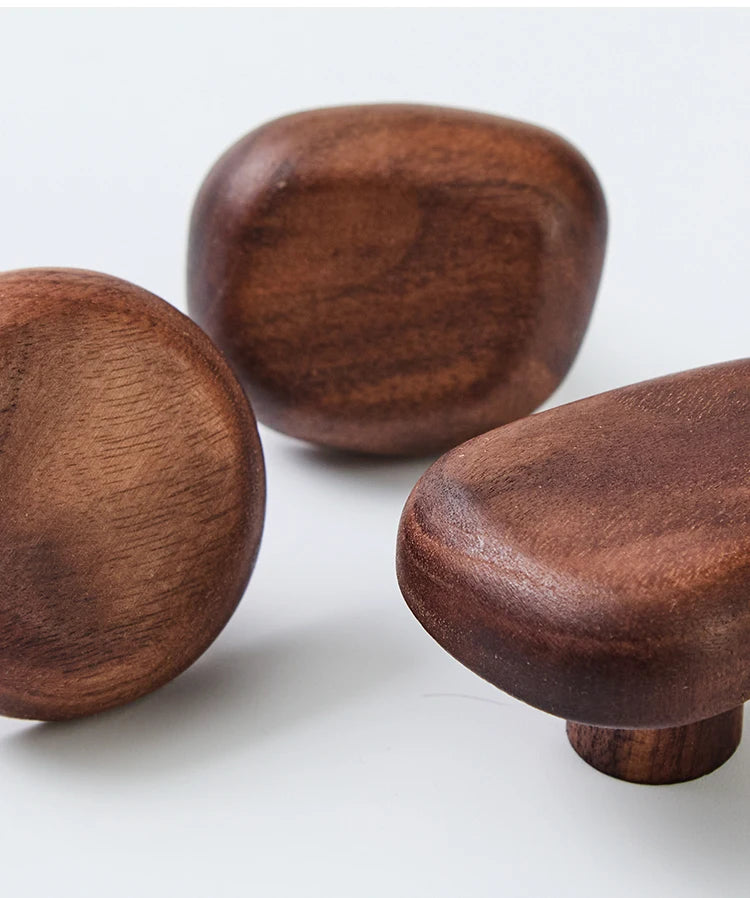 Pebble Shape Wooden Wall Hook