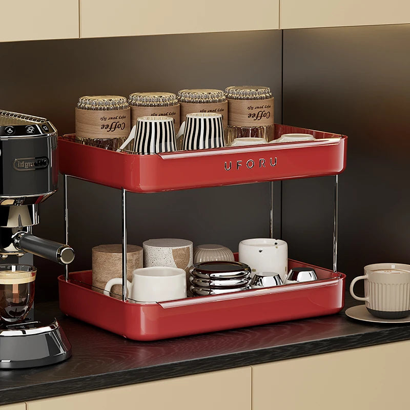 Double layer kitchen organiser