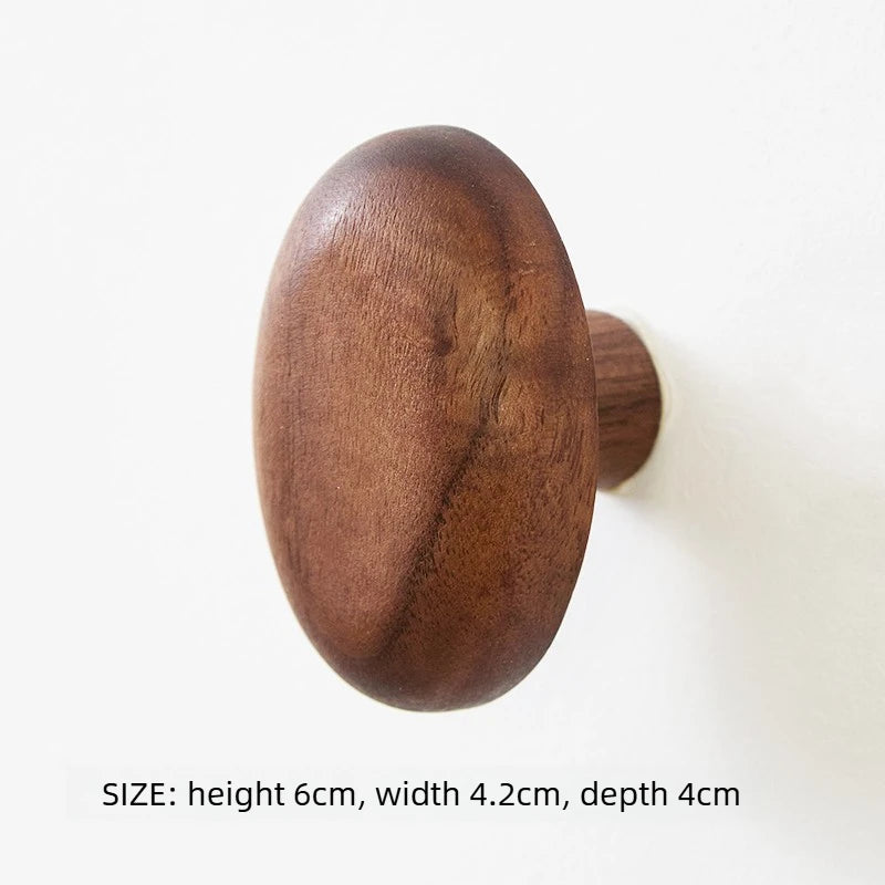 Pebble Shape Wooden Wall Hook
