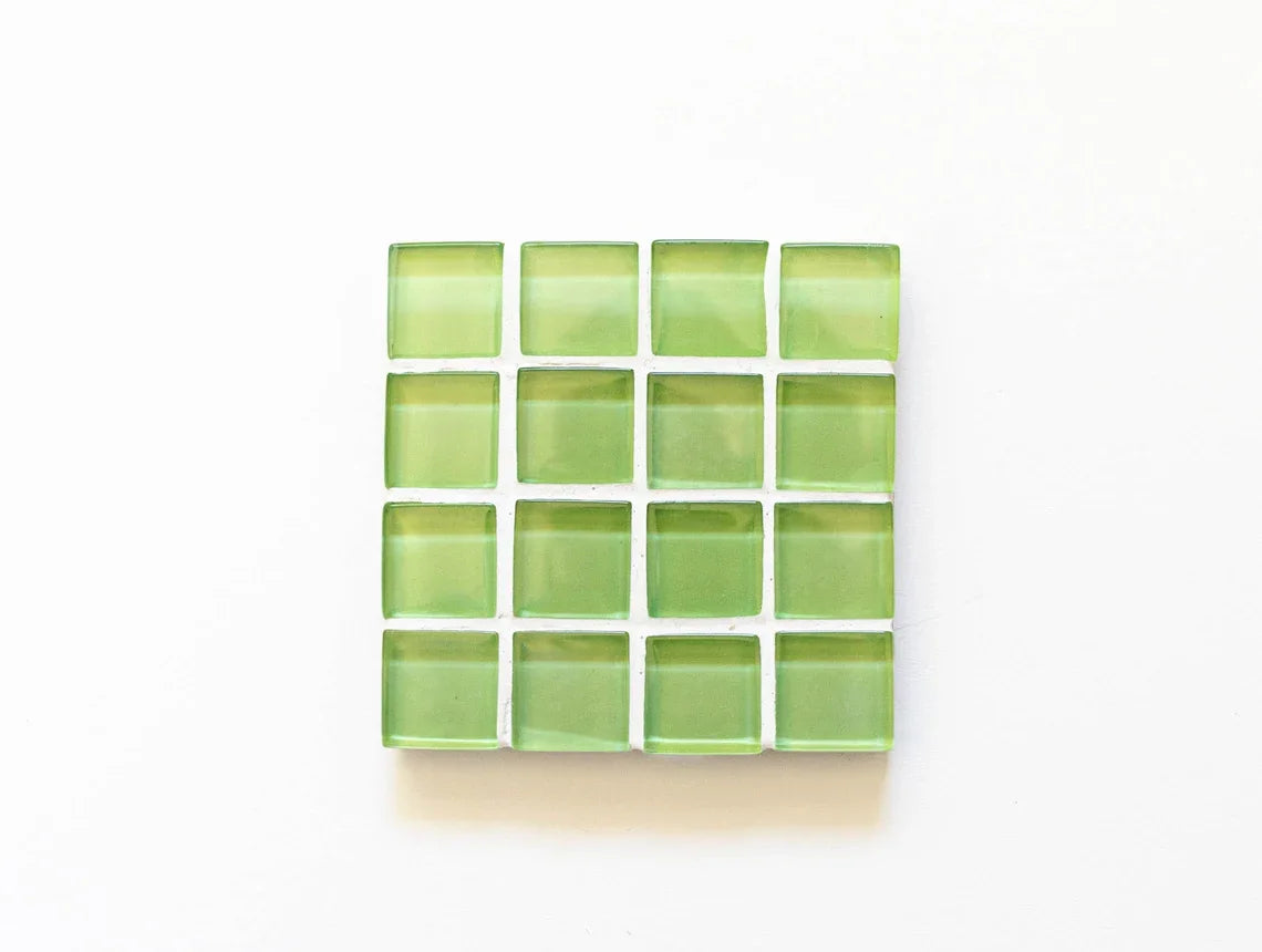 Mosaic glass style tile coaster