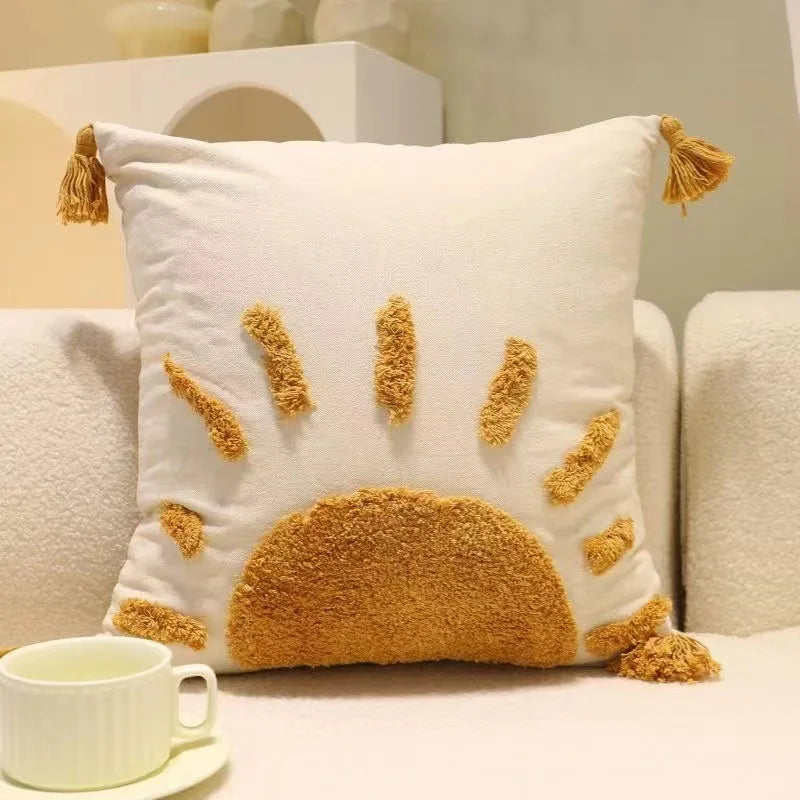 Bohemian Embroidered Tassel Cushion Cover