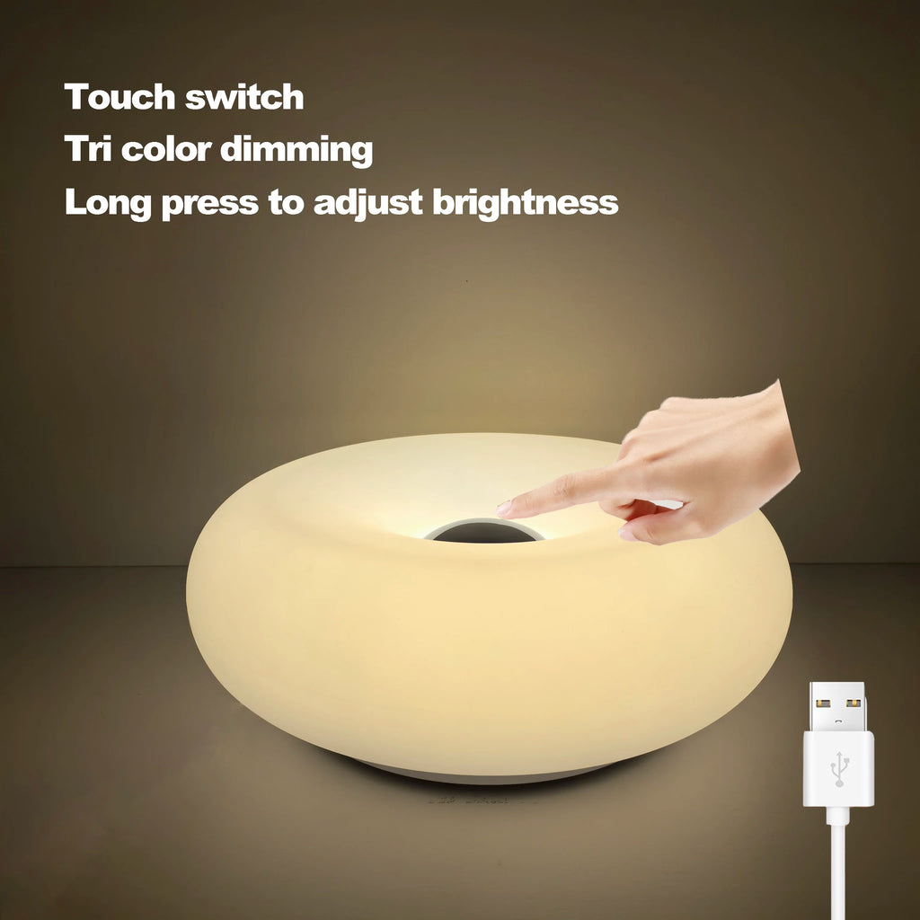 Donut table lamp