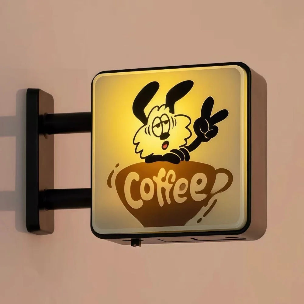 Retro coffee fridge magnet
