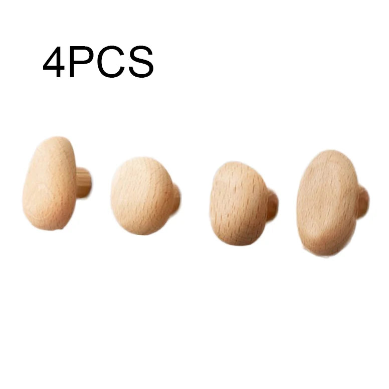 Pebble Shape Wooden Wall Hook