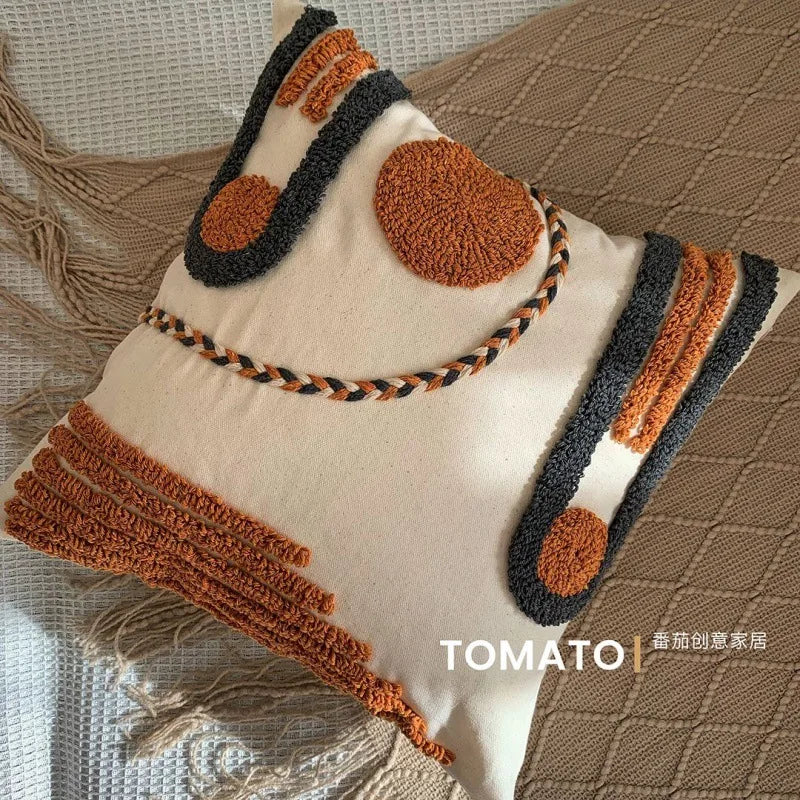 Bohemian Embroidered Tassel Cushion Cover