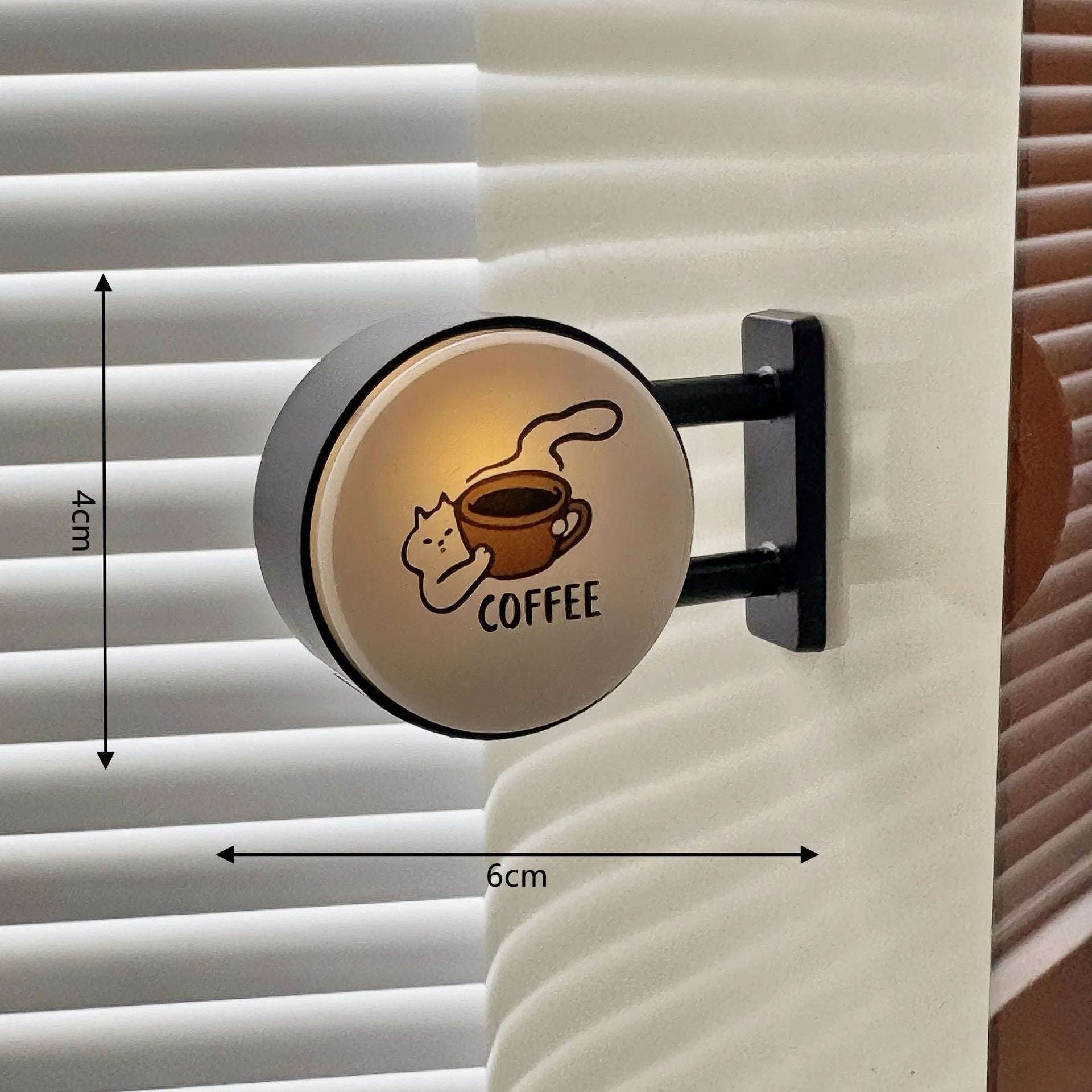Retro coffee fridge magnet