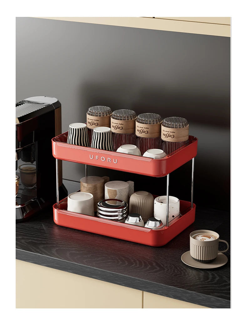 Double layer kitchen organiser