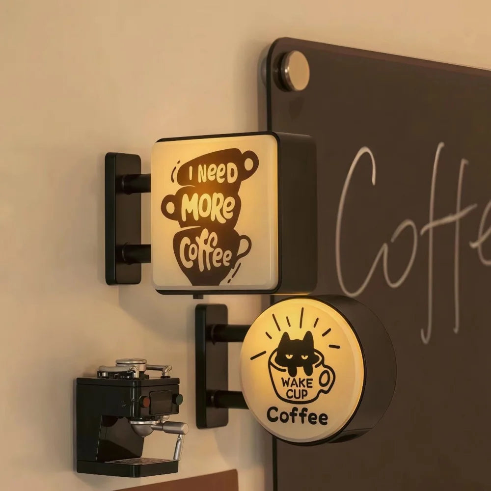 Retro coffee fridge magnet