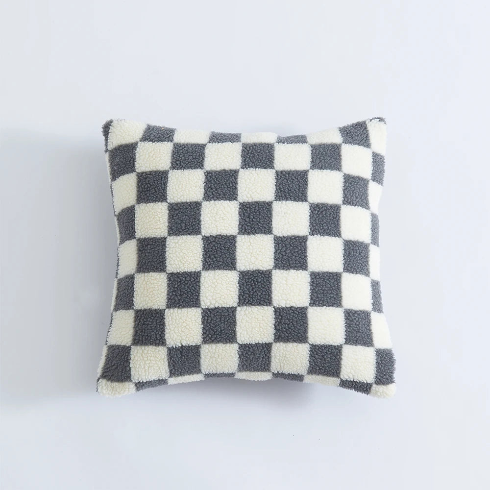 Checkered cushion covers - set of 2