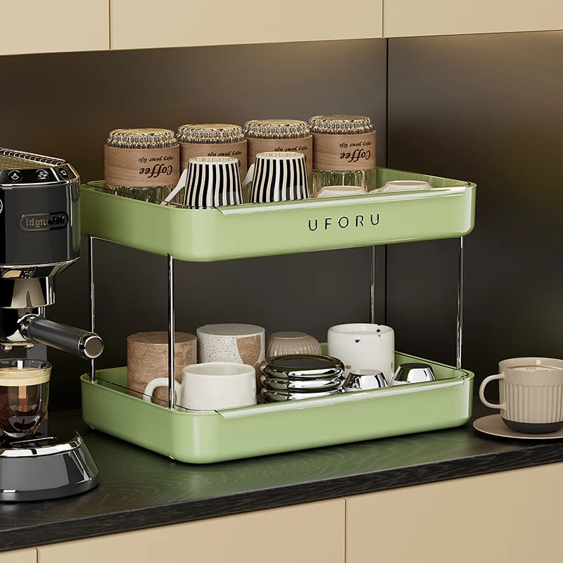 Double layer kitchen organiser
