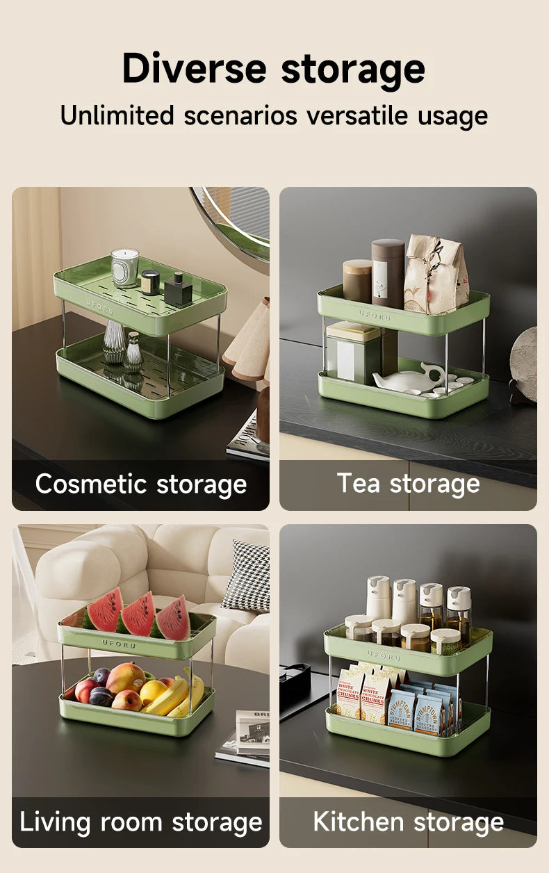 Double layer kitchen organiser