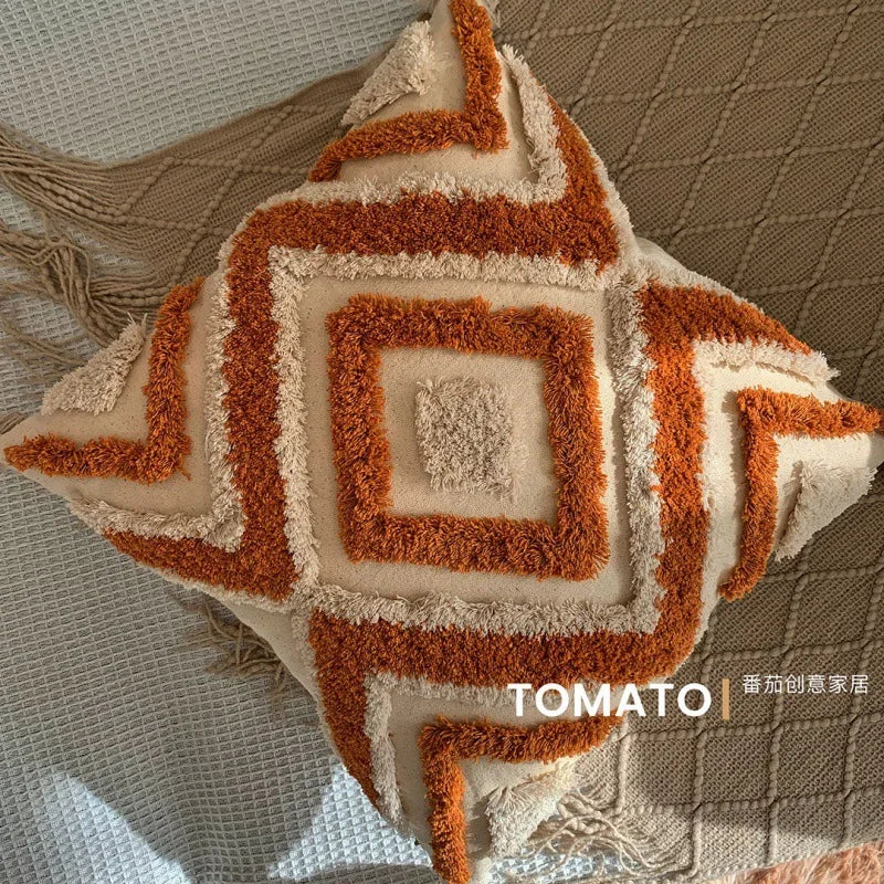 Bohemian Embroidered Tassel Cushion Cover