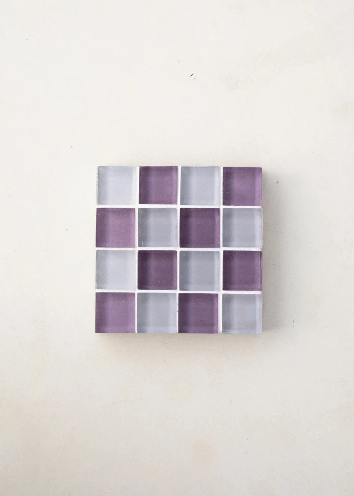 Mosaic glass style tile coaster