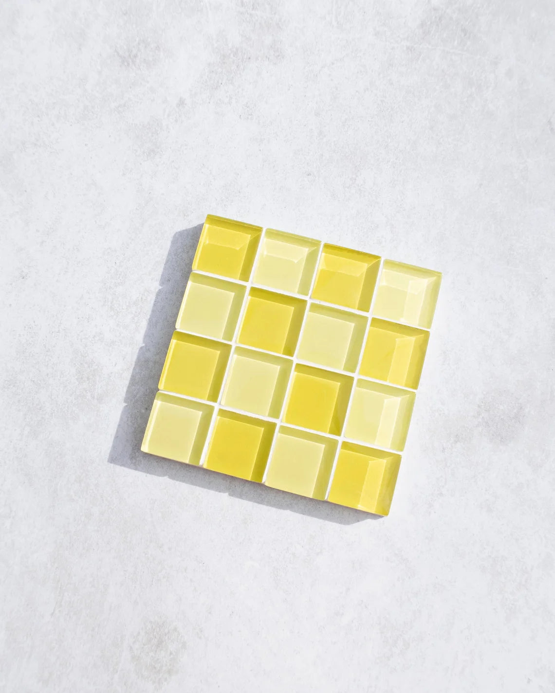 Mosaic glass style tile coaster
