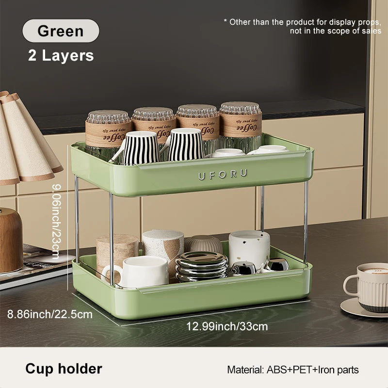 Double layer kitchen organiser