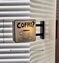 Retro coffee fridge magnet