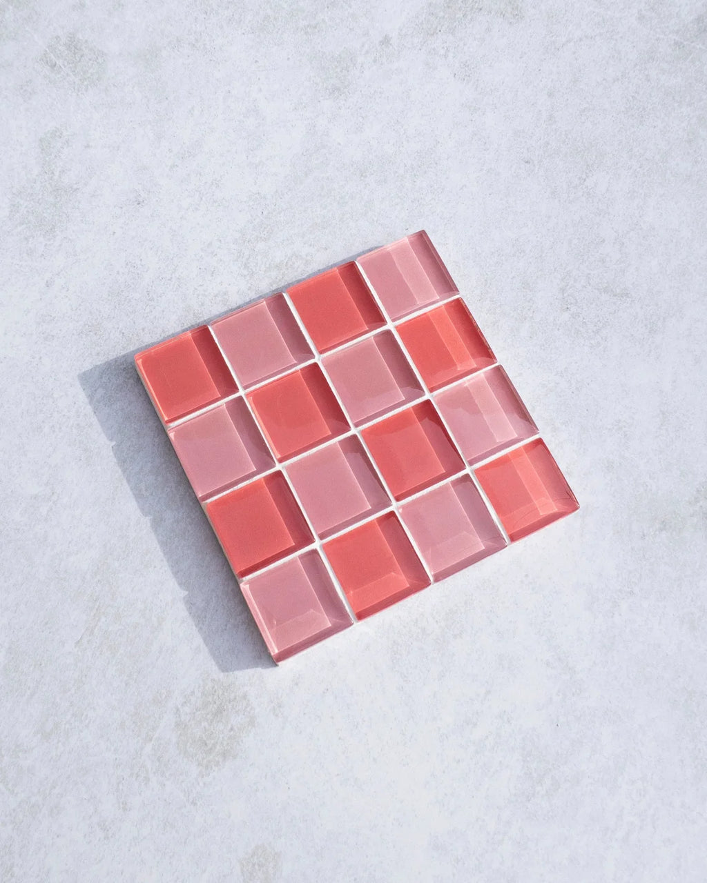 Mosaic glass style tile coaster