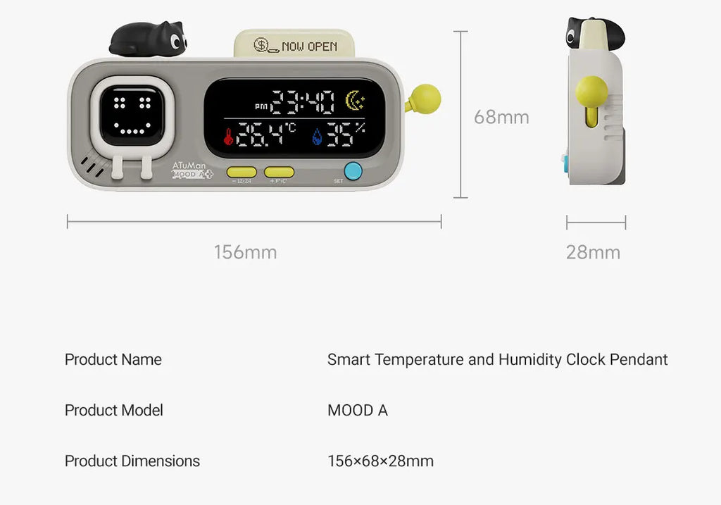 Smart Desktop Temperature & Humidity Clock