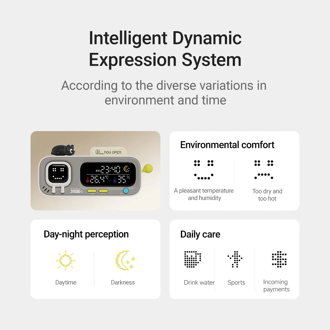 Smart Desktop Temperature & Humidity Clock