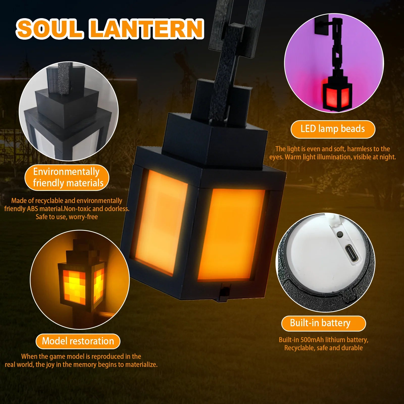 Pixel style lantern