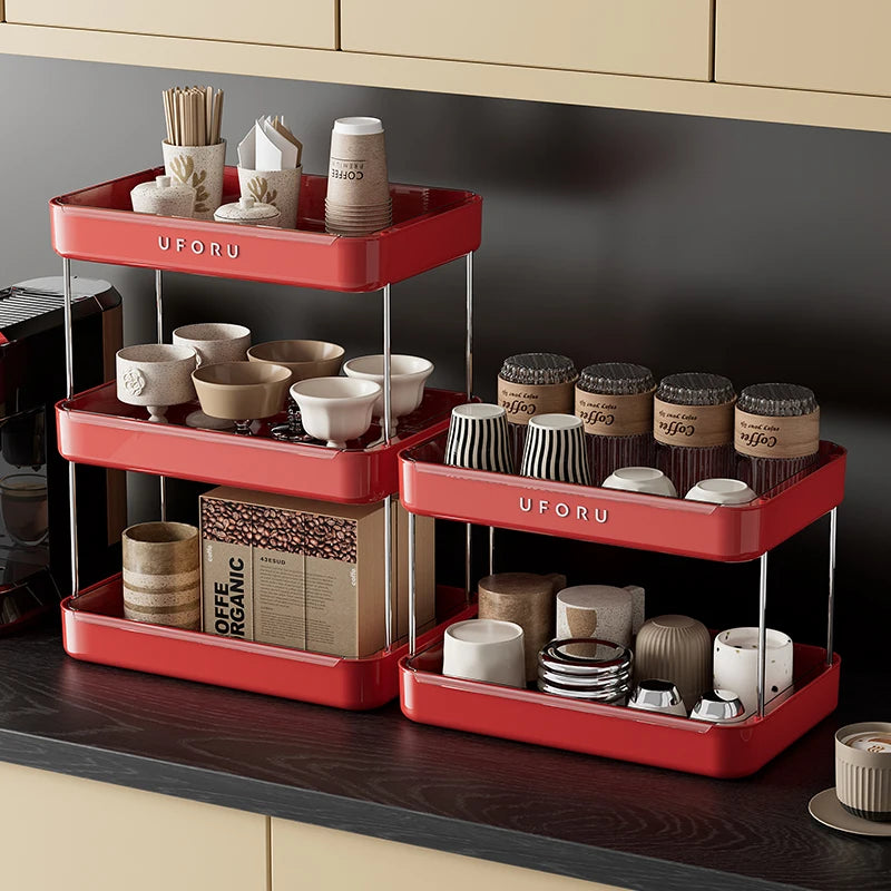 Double layer kitchen organiser