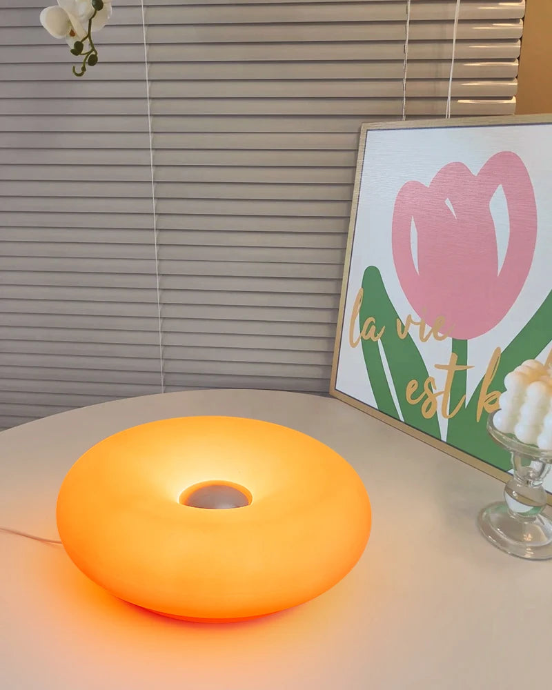 Donut table lamp