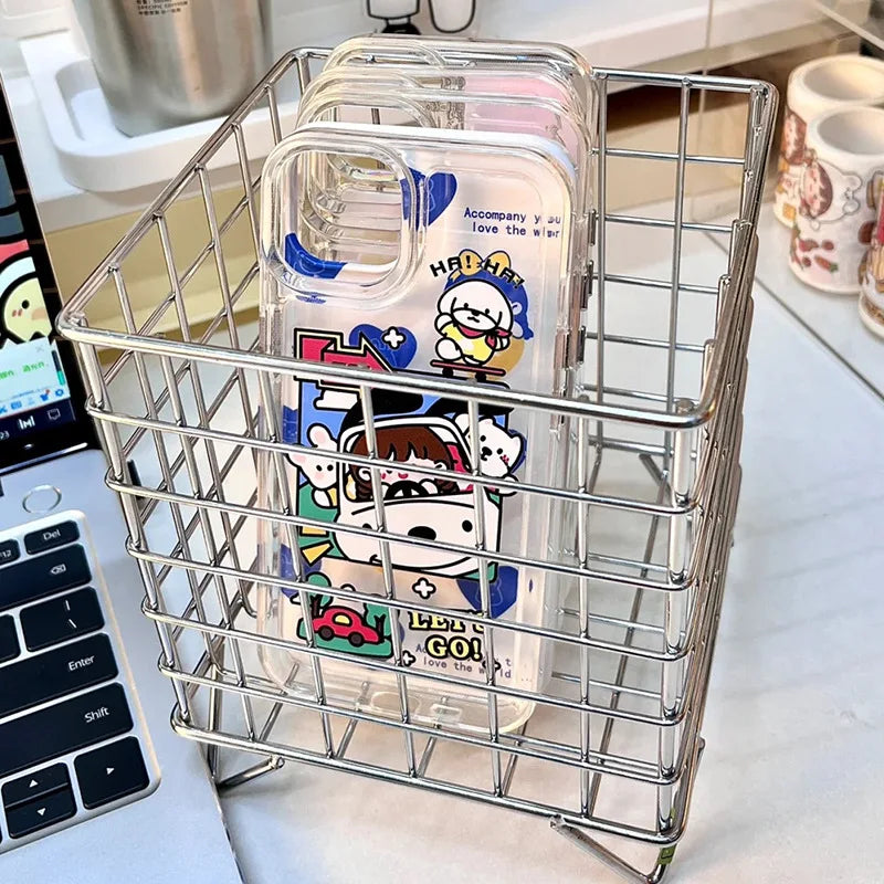 Wire storage basket