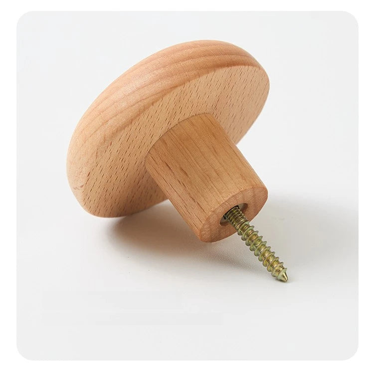 Pebble Shape Wooden Wall Hook