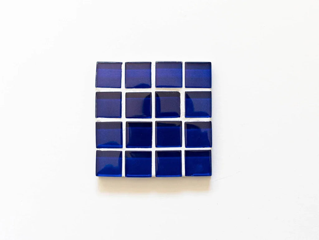 Mosaic glass style tile coaster