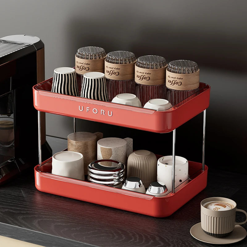 Double layer kitchen organiser