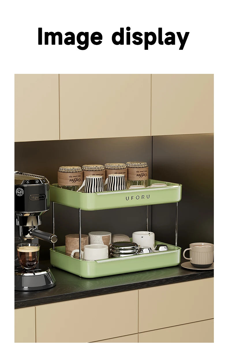 Double layer kitchen organiser