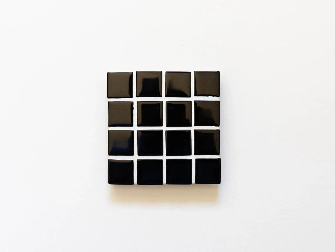 Mosaic glass style tile coaster