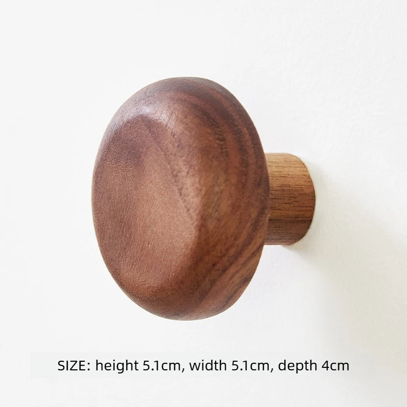 Pebble Shape Wooden Wall Hook