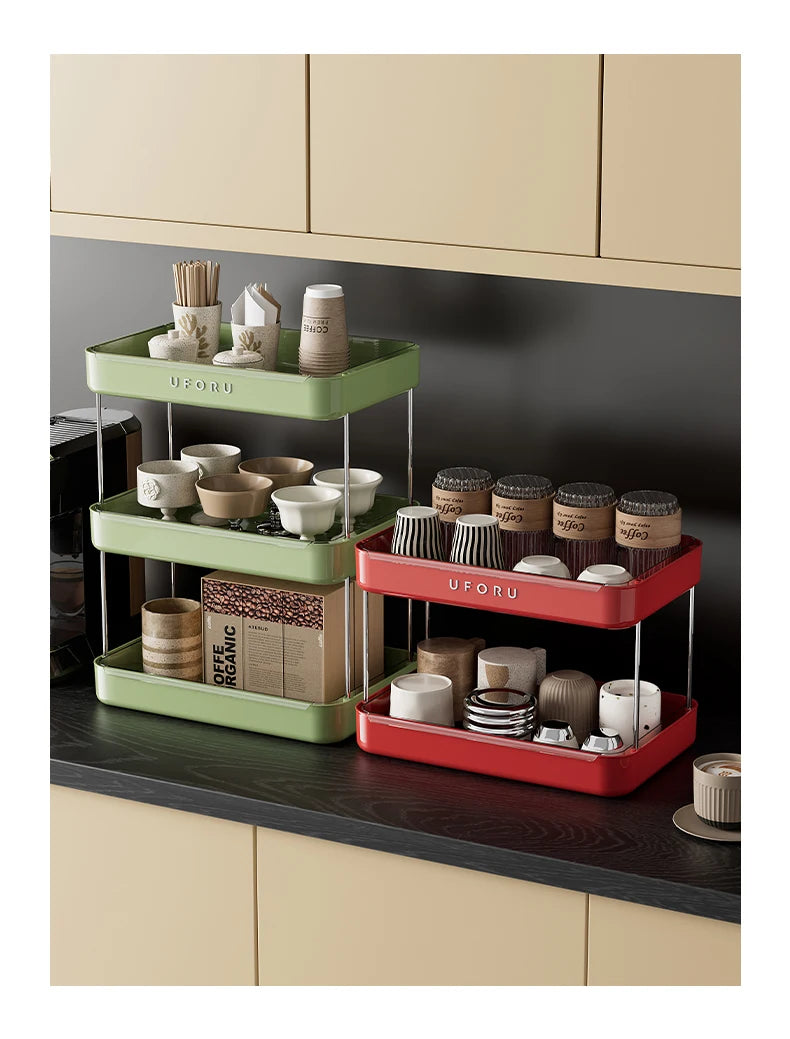 Double layer kitchen organiser