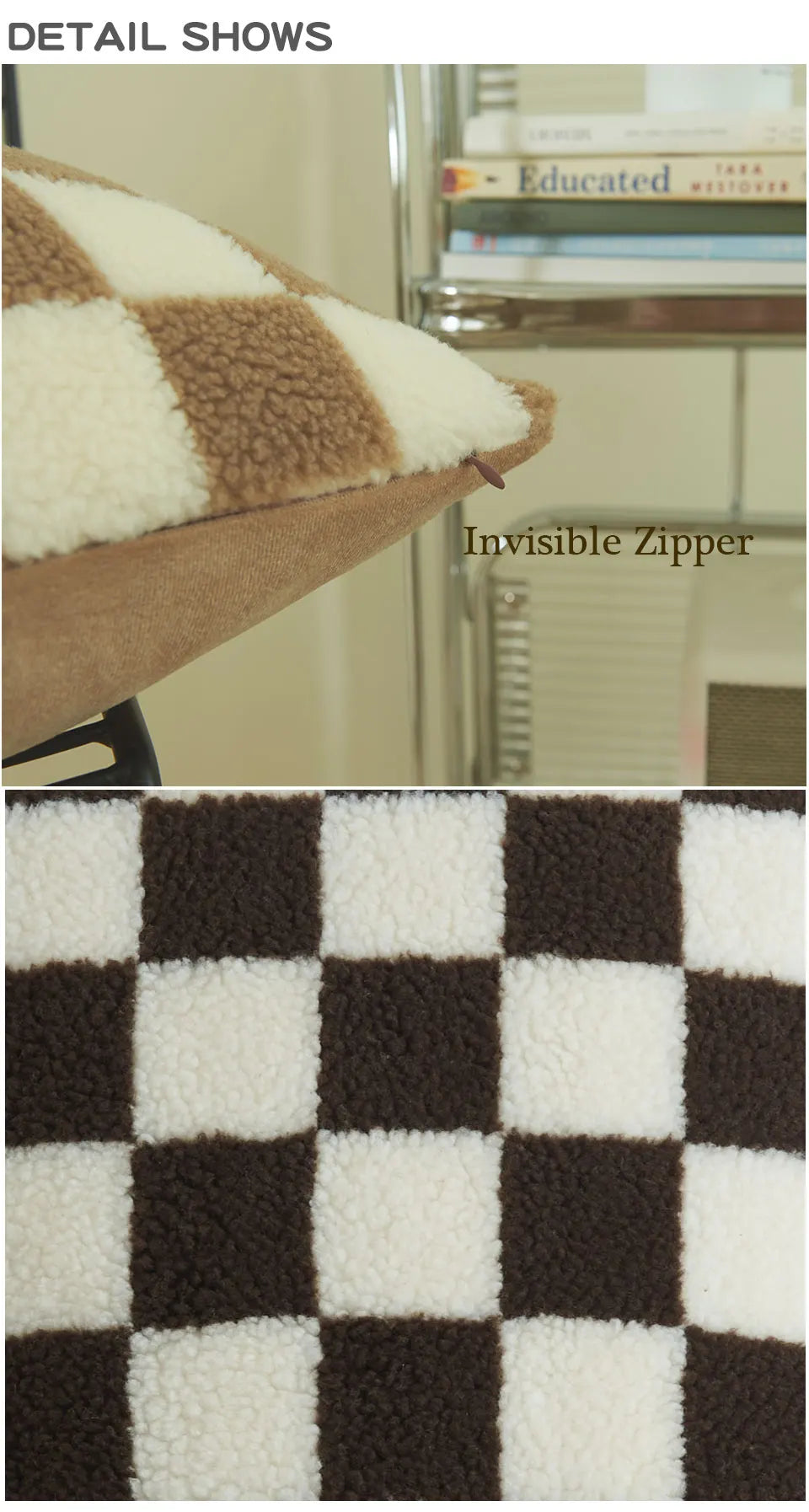 Checkered cushion covers - set of 2