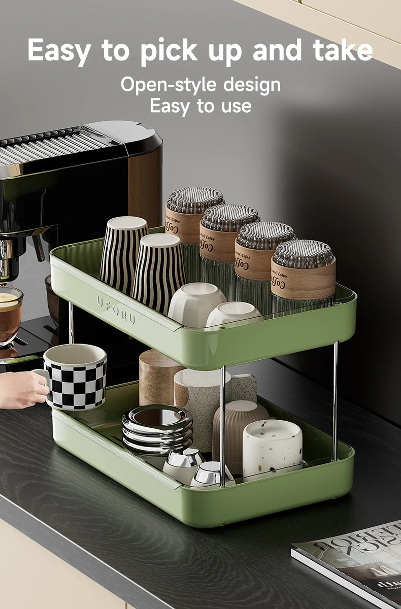 Double layer kitchen organiser