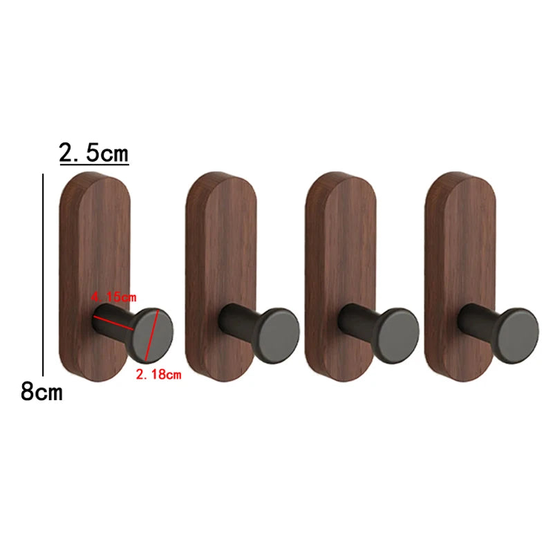 Pebble Shape Wooden Wall Hook